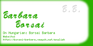 barbara borsai business card